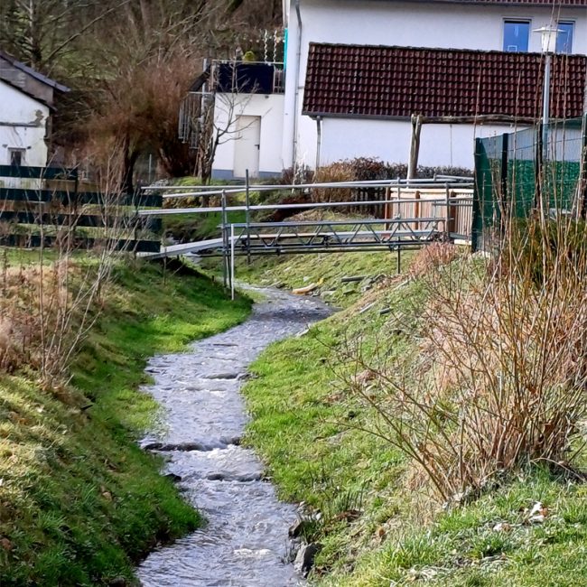 provisorische Brücke